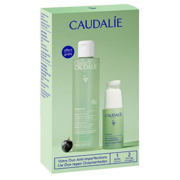 Caudalie Vinopure Cofanetto Siero Salicilico Anti-Imperfezioni 30 ml + in Omaggio Lozione Purificante 200 ml