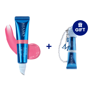 Miamo Skincolor Care Lip Gloss Aging Defense spf 30+ Pink Dragon Fruit Flavor 15 ml + in Omaggio Lip Charm